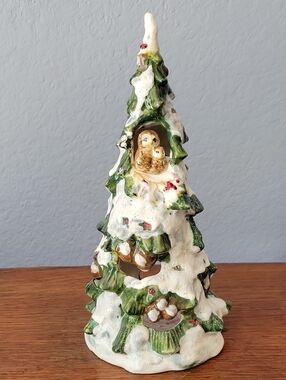 2012 Blue Sky Clayworks Snowtree Tealight Holder